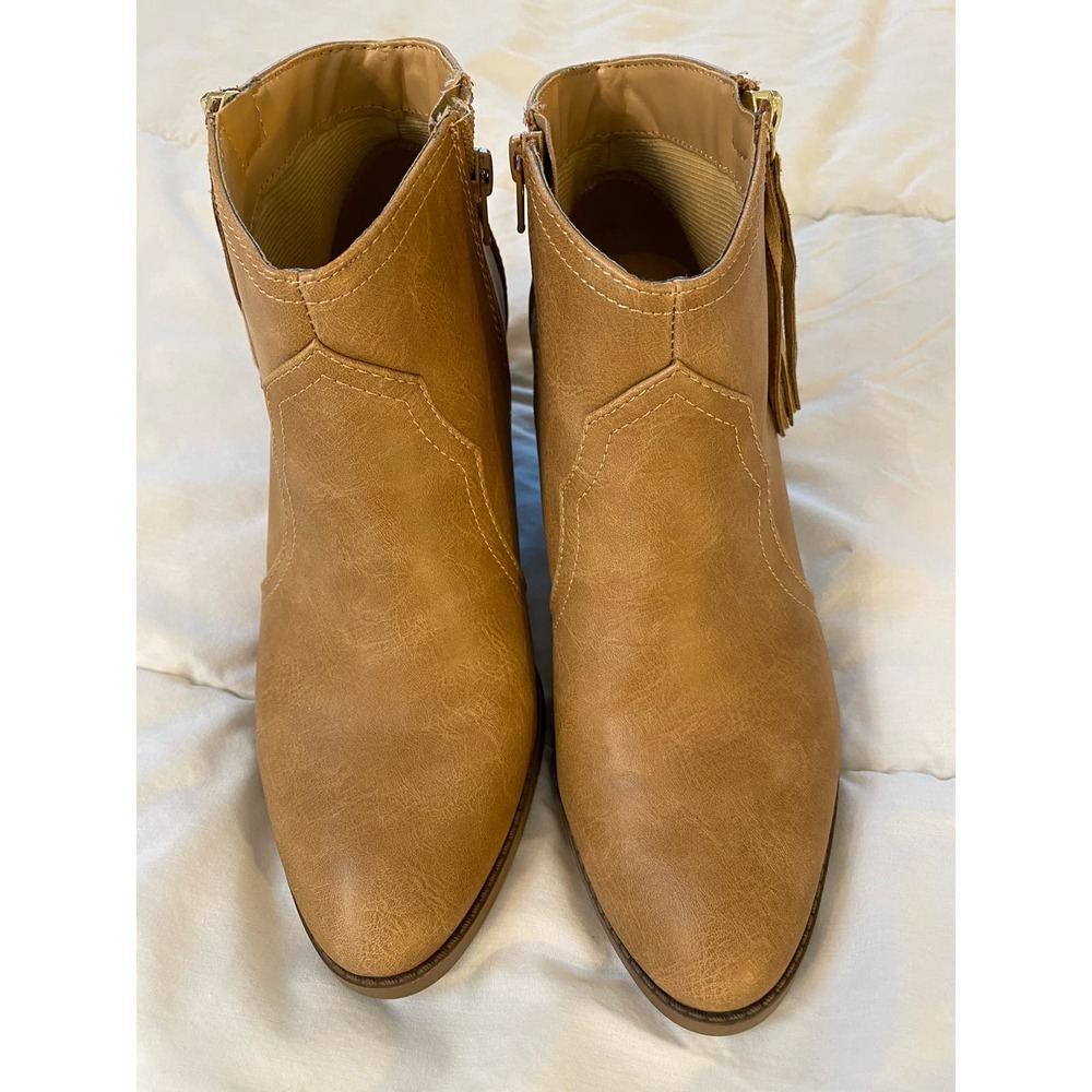Soda Tan Ankle Booties - Picture 2 of 8